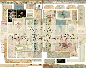 The Vintage Florist Ephemera Kit (US Letter Size)