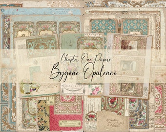 Bygone Opulence Junk Journal Kit (US Letter Size)
