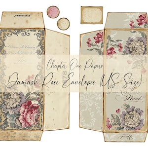 Kit de sobres de rosas de damasco para diario basura (tamaño carta de EE. UU.)