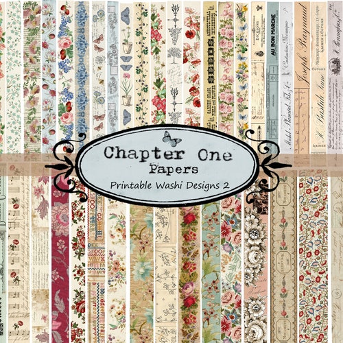 Printable Washi Designs 2 A4 Size - Etsy