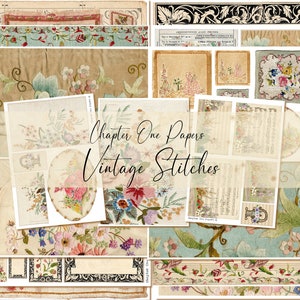 Vintage Stitches Junk Journal Kit (A4 Size)