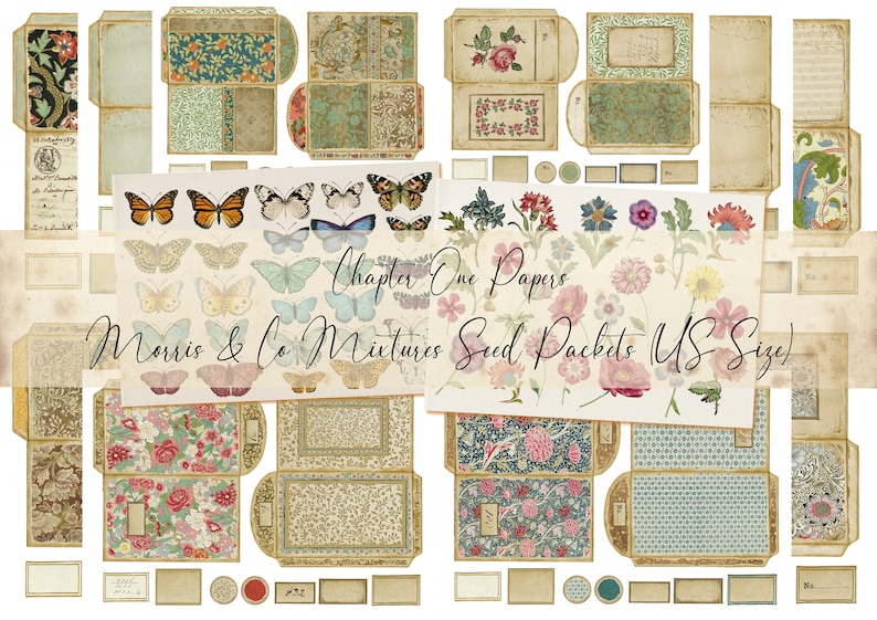 Morris & Co Mixtures Seed Packets (US Letter Size) image 1