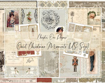 Quiet Christmas Moments Junk Journal Kit (US Letter Size)