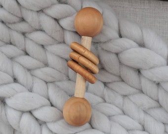 Wood Rattle Baby Gift