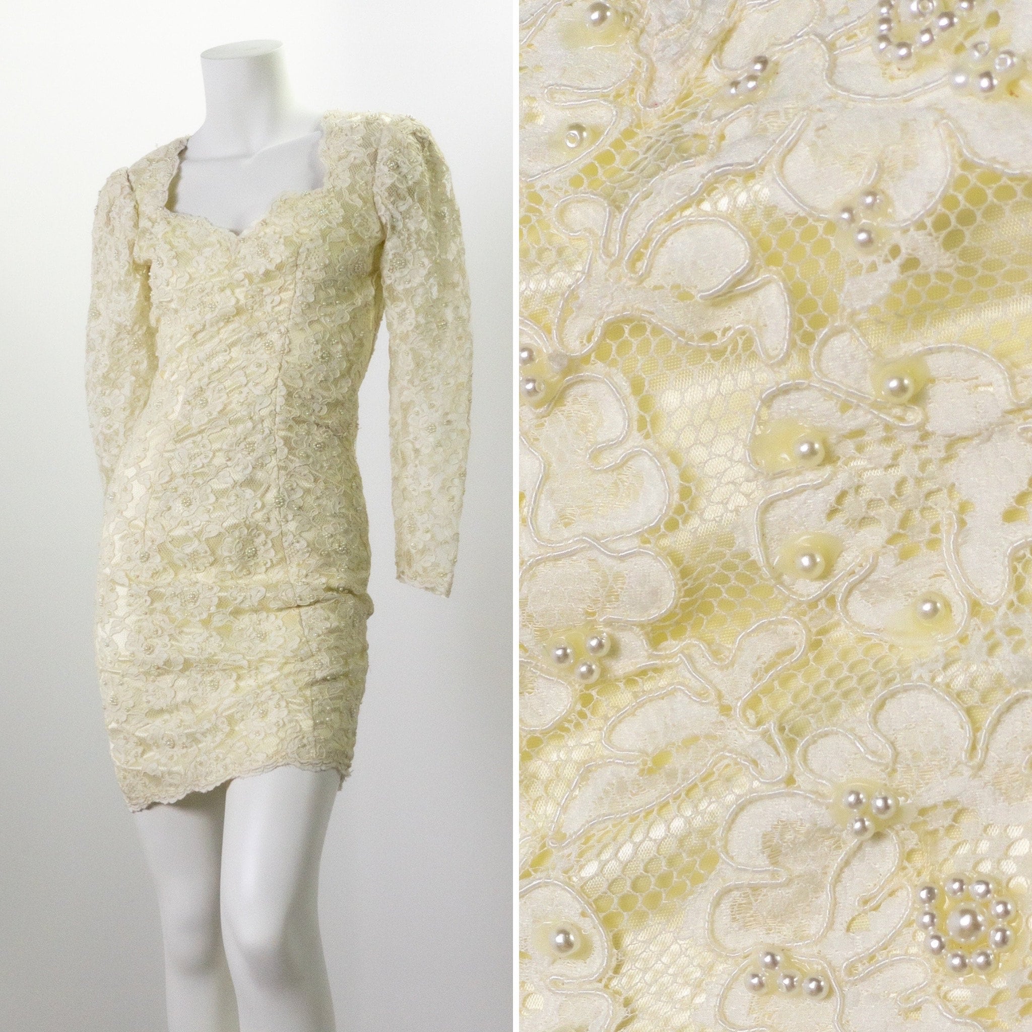 Vintage Lace Short Wedding Dress