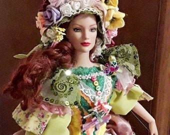 Victorian OOAK Outfit for Tonner Doll-  La Primavera Victoriana -