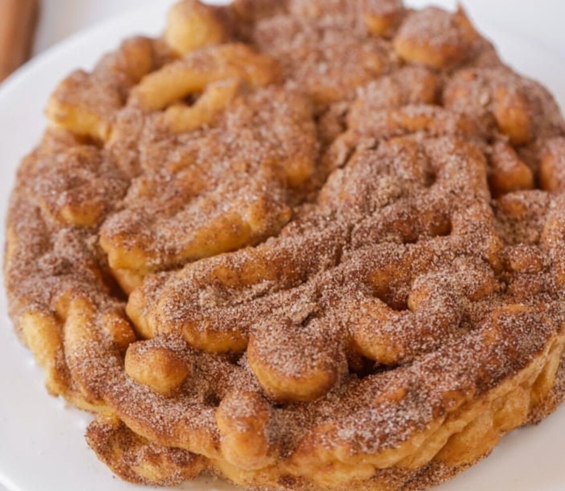 Fantastic Funnel Cake Mix With Cinnamon and Sugar for Topping Etsy