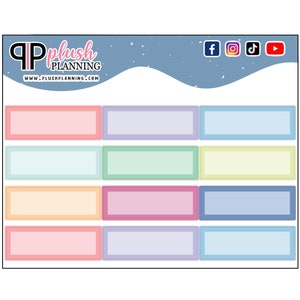 EC Hourly 1 Hour Labels Shaded Center Planner Stickers, Erin Condren Inspired, Functional Planner Stickers, Writable Planner Stickers