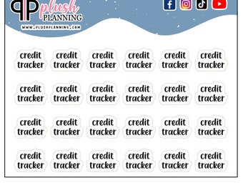 Scriptplannerstickers krediettracker, budgetstickers