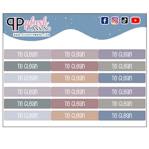 Scriptkoptekst label plannerstickers schoon, beschrijfbare functionele plannerstickers, nieuwe pp dromerige kleuren, witte kleur script