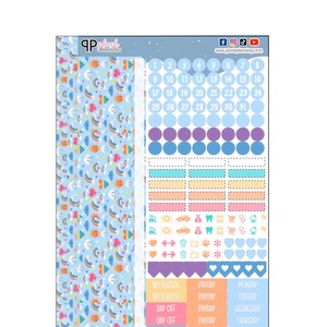 Bright Colors Cute RainbowDesign Planner Stickers Kit, Laurel Denise Monthly Sample Kit, Functional Planner Stickers, Plush Planning