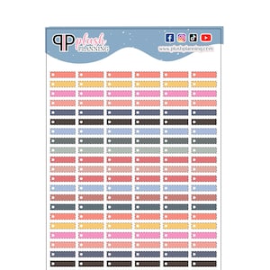 Writable Dash Line Label Checklist Planner Stickers Laurel Denise Inspired Planner Stickers Laurel Denise Inspired Colors Functional Sticker