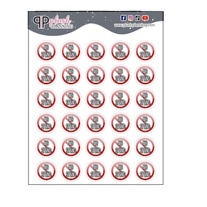 No Spend Circle Dot Planner Stickers, Budget Stickers, Budget Tracker, Functional Budget Sticker, Planner Stickers, Minis Plush Planning