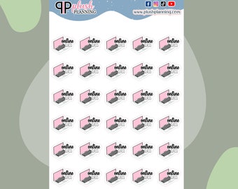 Online-Klassen-Planer Aufkleber, Funktionale Deko, wieder ablösbare Aufkleber