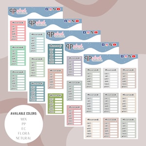 Measurements Stackable Sidebar Planner Stickers