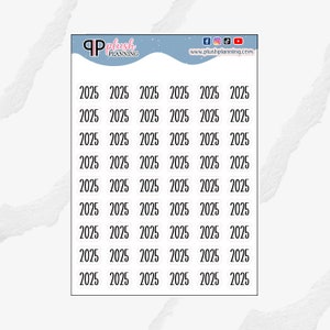 2025 Script Year Planner Stickers, Journaling Scrapbooking Planner Stickers, Decoration Stickers, Journal Stickers, Plush Planning