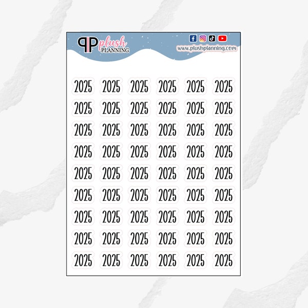 2025 Calendar Stickers Printable Stickers Aili Rodina