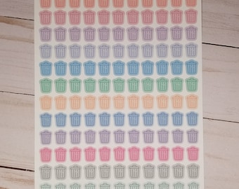 Trash Icon Planner Stickers