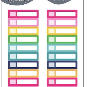 Appointment Label Tracker Planner Stickers - Emily Ley Simplified Colors, Appointment Stickers, Appointment Tracker