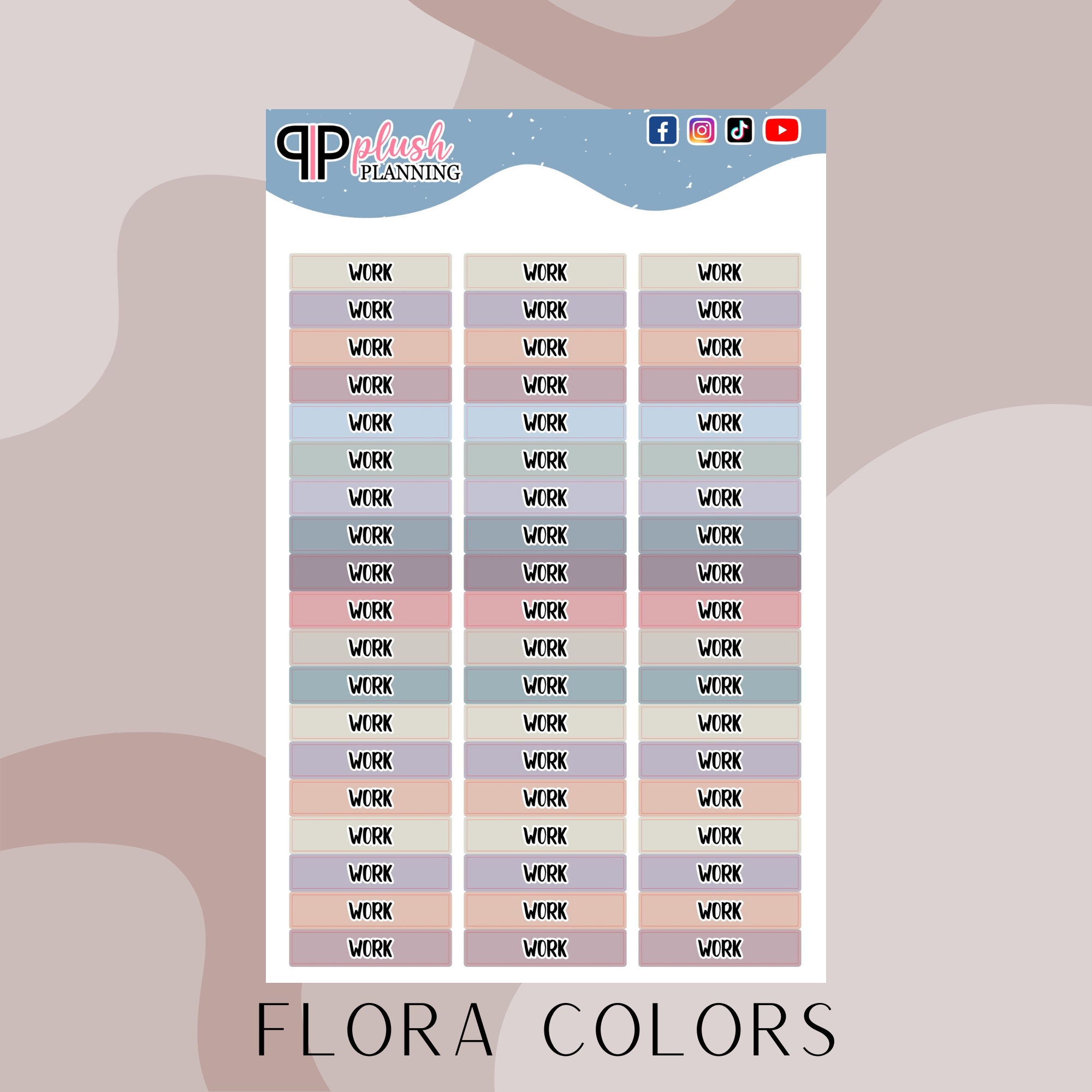 Work Labels Printable WORK Label Tracker Planner Stickers - Etsy