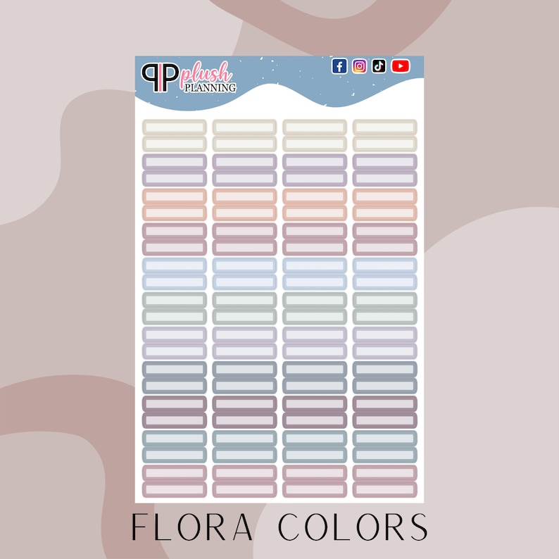 EC Quarter Box EC OTG Petite Planner Stickers Plush - Etsy