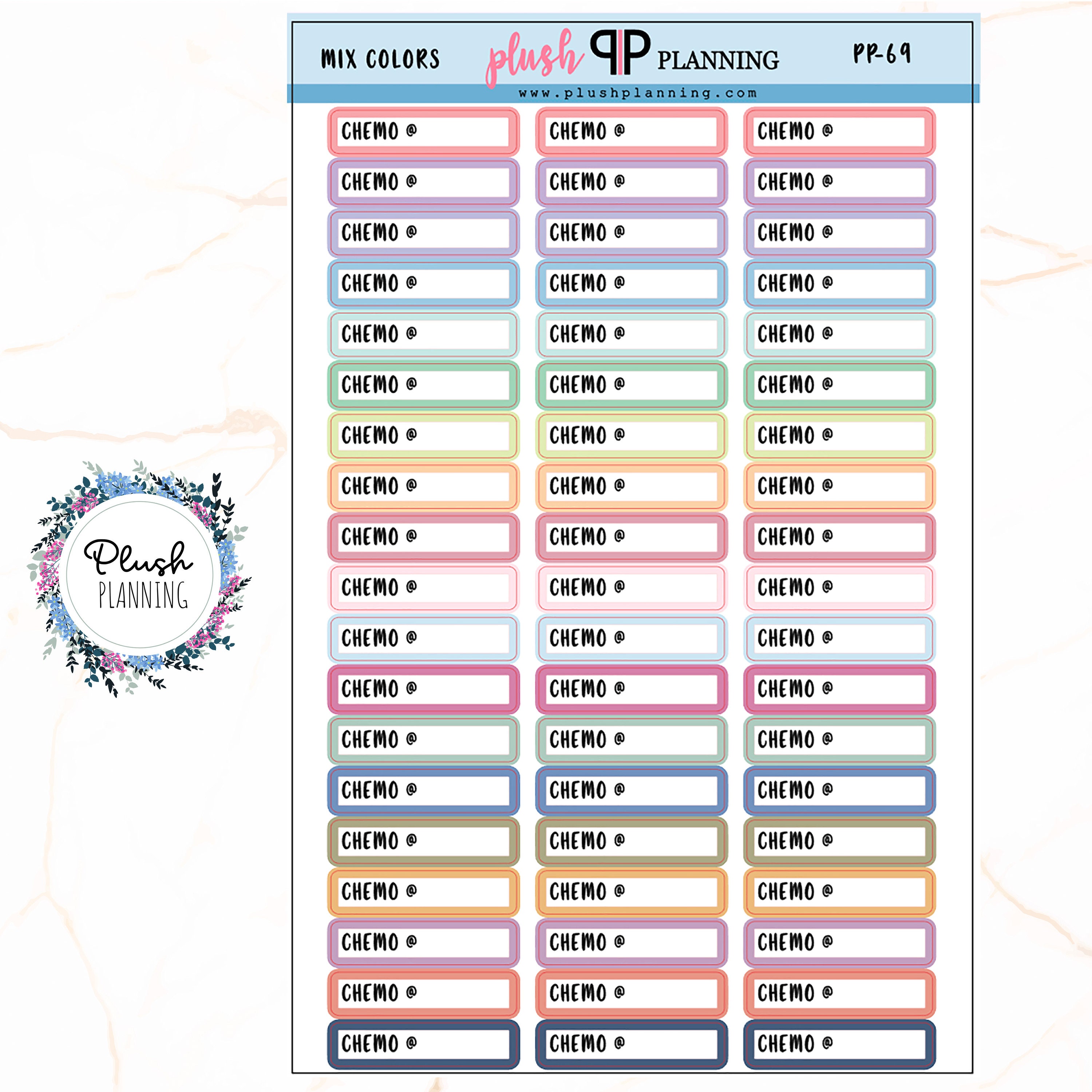 Chemo Appt Tracker Planner Stickers - Etsy