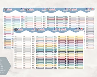 Pegatinas de planificador de seguimiento de etiquetas IEP para escribir, pegatinas removibles, pegatinas de felpa para planificación