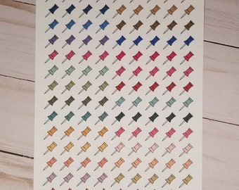 Push Pin Planner Stickers - Etsy