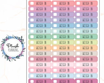 WEIGH IN Checklist Planner Stickers