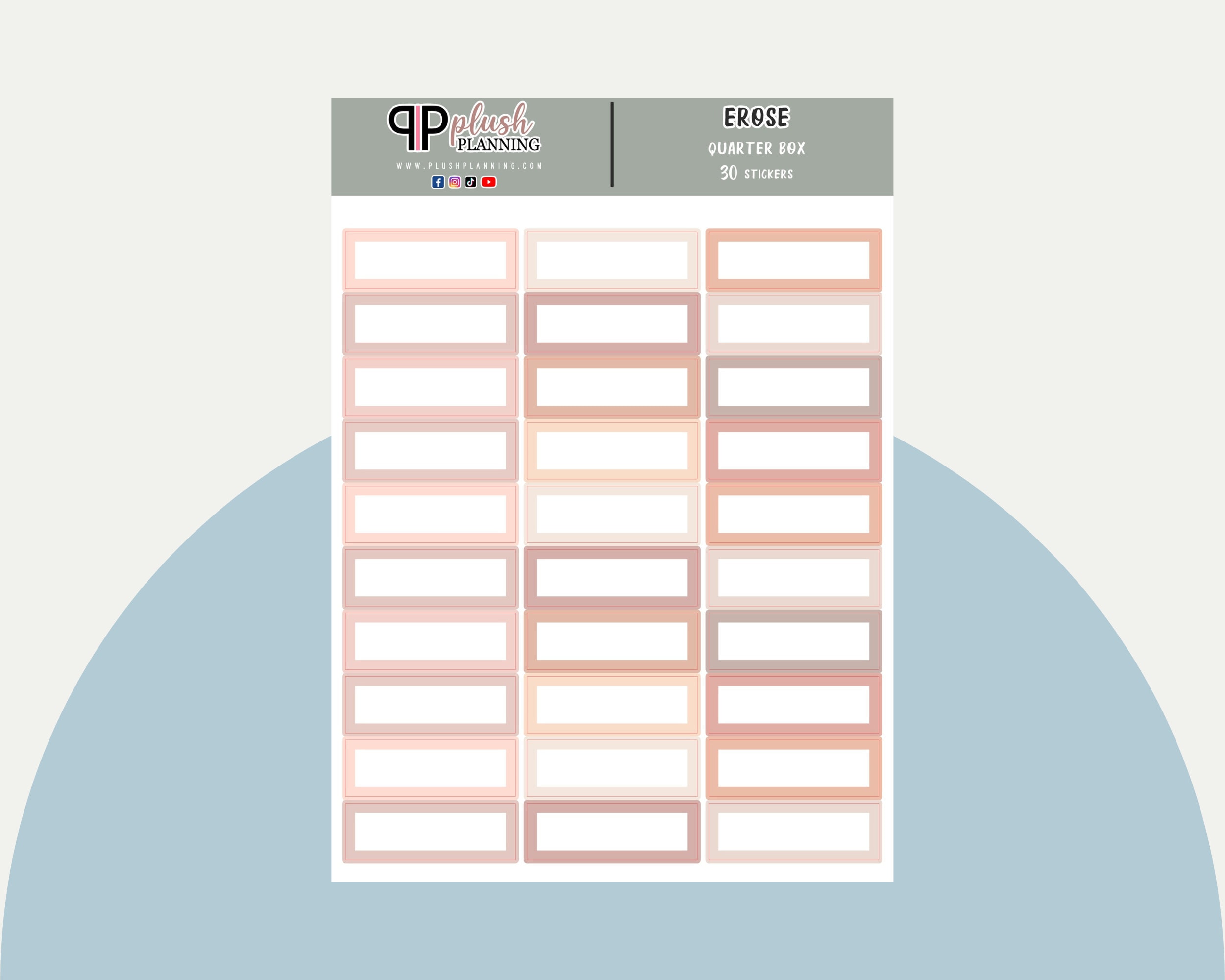 Sticker Coin Quarters Minimalist Quarter Box Planner Stickers, Functional Tracker - Etsy