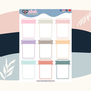 Full Box Deco Scrapbooking Planner Stickers