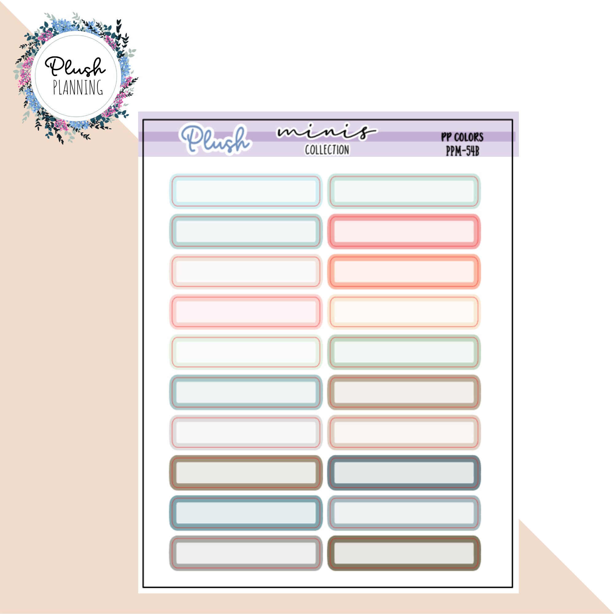 Basic Label Planner Stickers, Minis Collection - Etsy