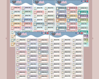 Phone Bill Tracker Checklist Planner Stickers