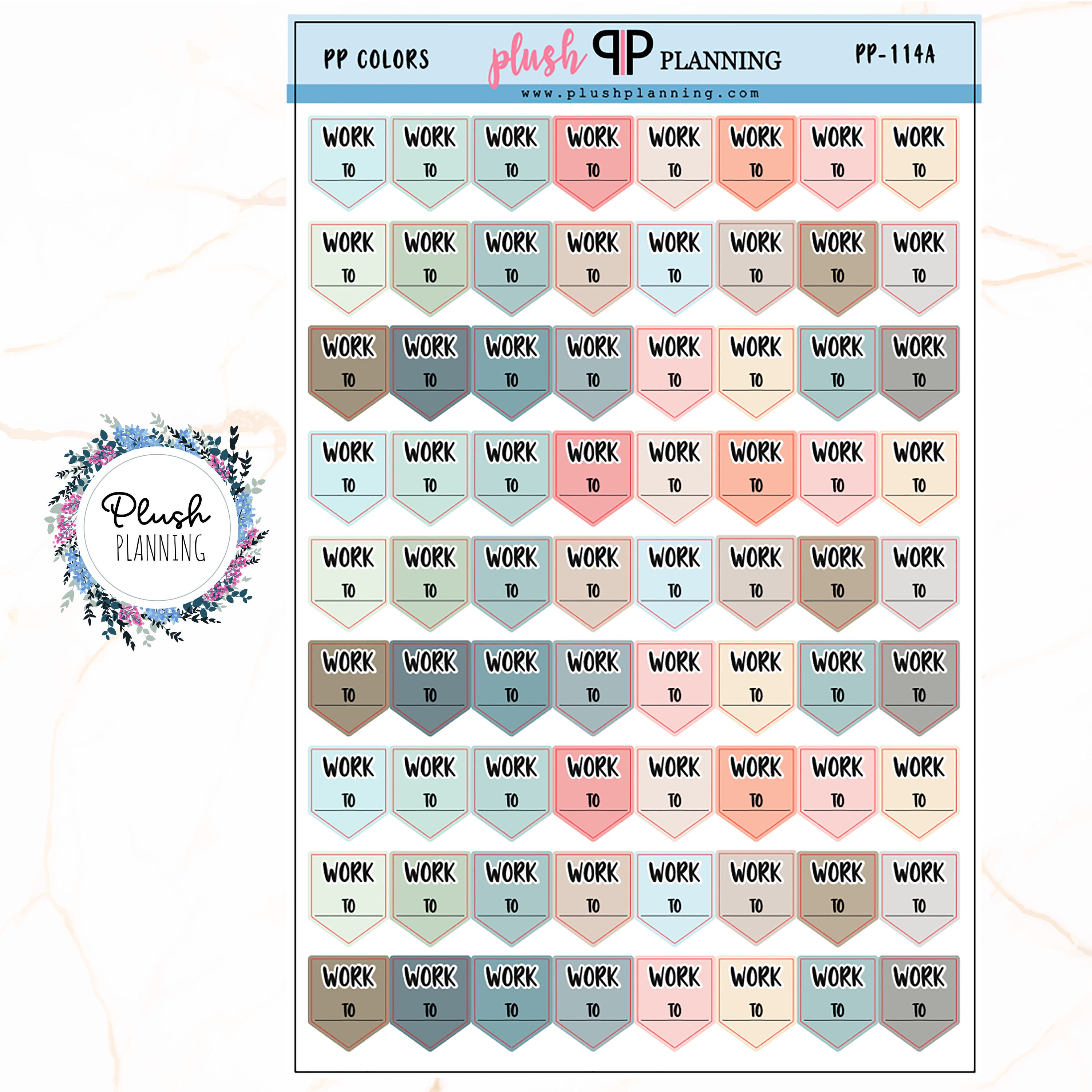 Work Shift Sticker Work Shift to Shift Flags Planner Stickers - Etsy