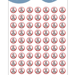 No Spend Circle Dot Planner Stickers, Budget Stickers, Budget Tracker, Functional Planner Stickers, Planner Stickers