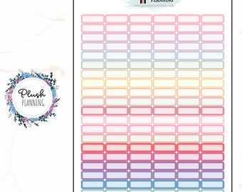 Agenda autocollants MINI LABEL, peluche planning, mélange de couleurs