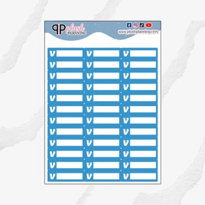 Venmo Icon Label Planner Stickers, Removable Stickers, Plush Planning