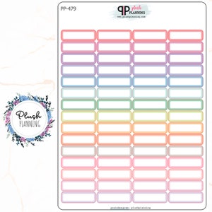 Month Third Box Planner Stickers, EC OTG Monthly Petite Planner