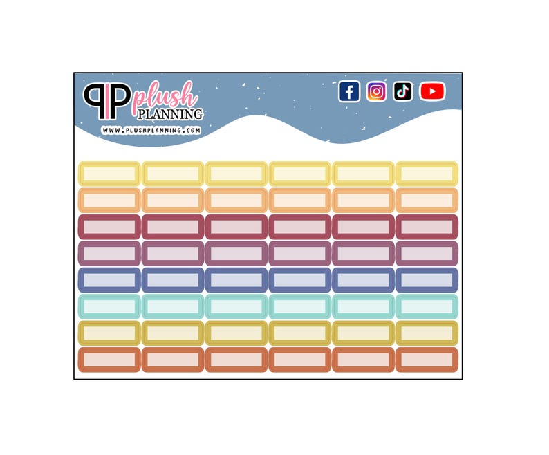 Mini Planner Stickers, Writable Labels, Functional Tracker Stickers - Etsy