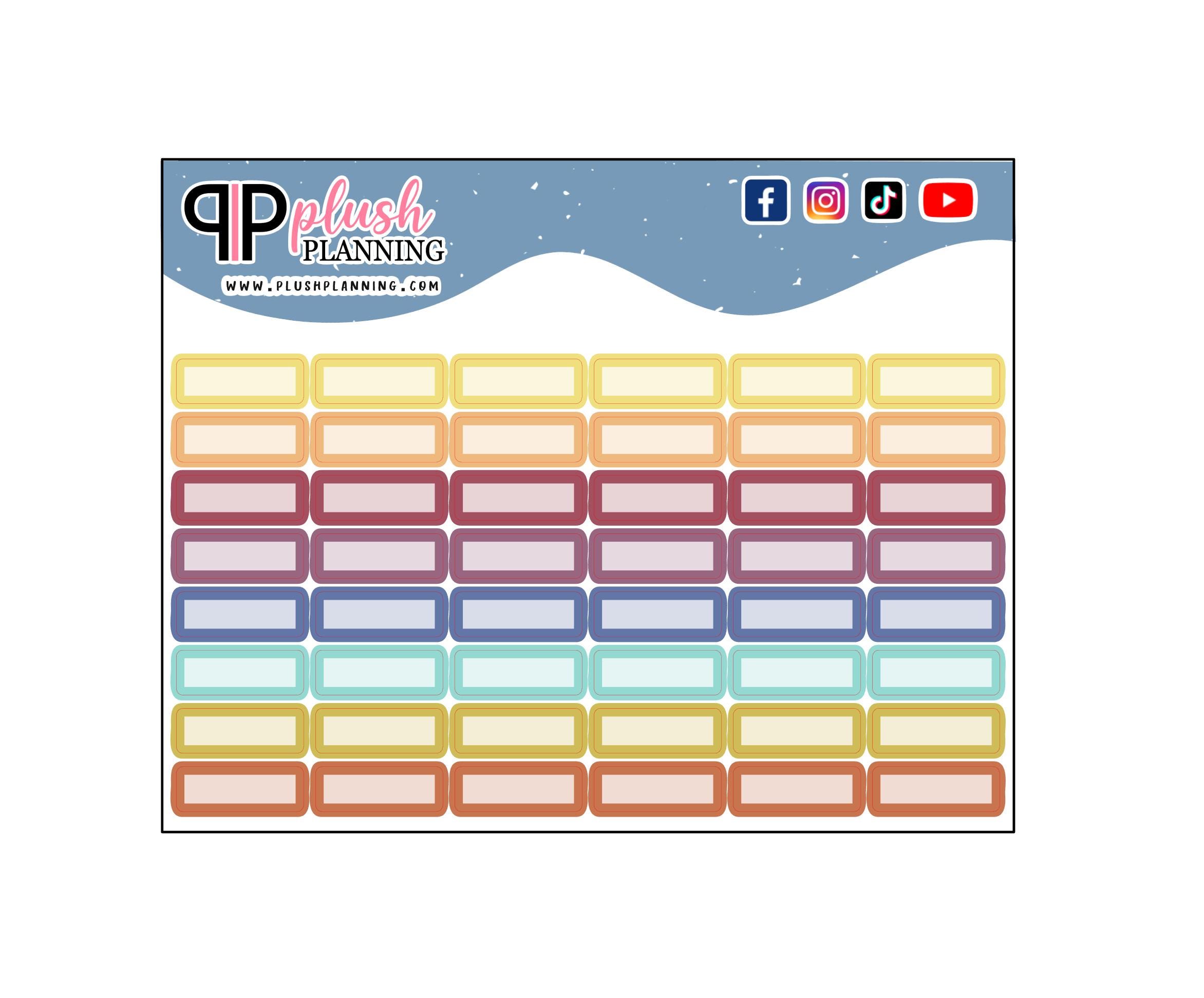 Mini Planner Stickers, Writable Labels, Functional Tracker Stickers - Etsy