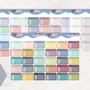 Weekly Habit Tracker Planner Stickers, Habit Tracker, Plush Planning