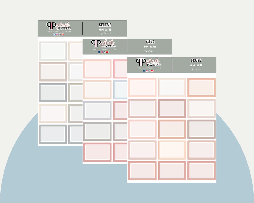Hourly Label Planner Stickers, Box Journaling, Scrapbooking - Etsy