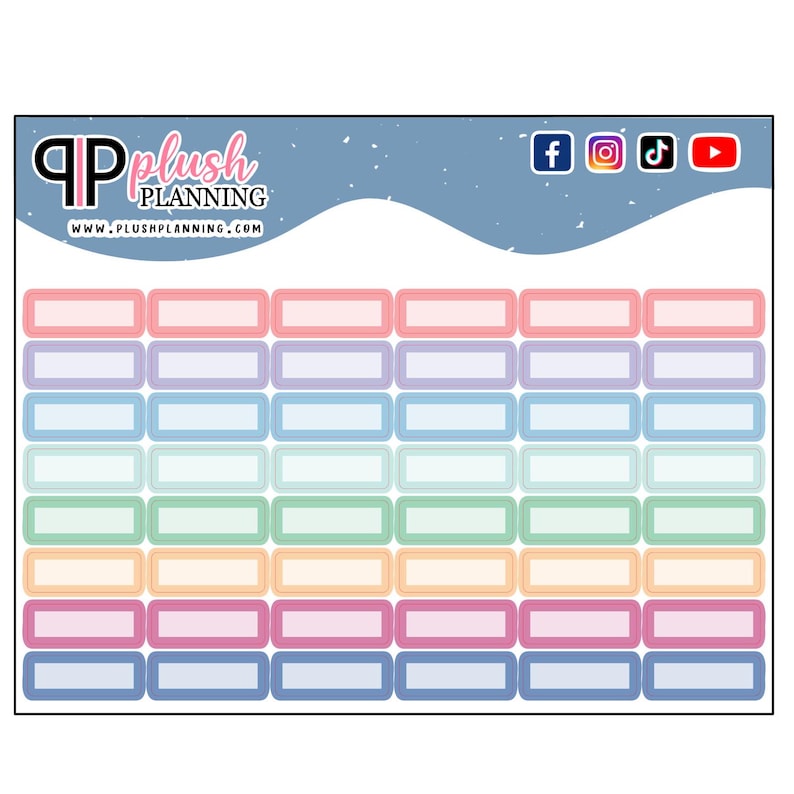 Mini Planner Stickers, Writable Labels, Functional Tracker Stickers - Etsy