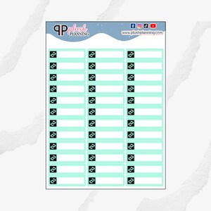 Writable AfterPay Icon Label Planner Stickers, Removable Stickers, Plush Planning