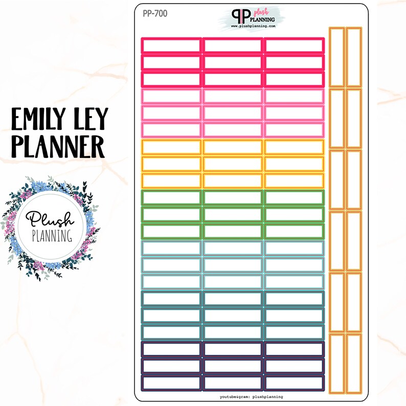 Emily Ley Daily Planner Label Planner Stickers Simplified Etsy