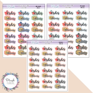 Order and Delivery Tracker Planner Stickers