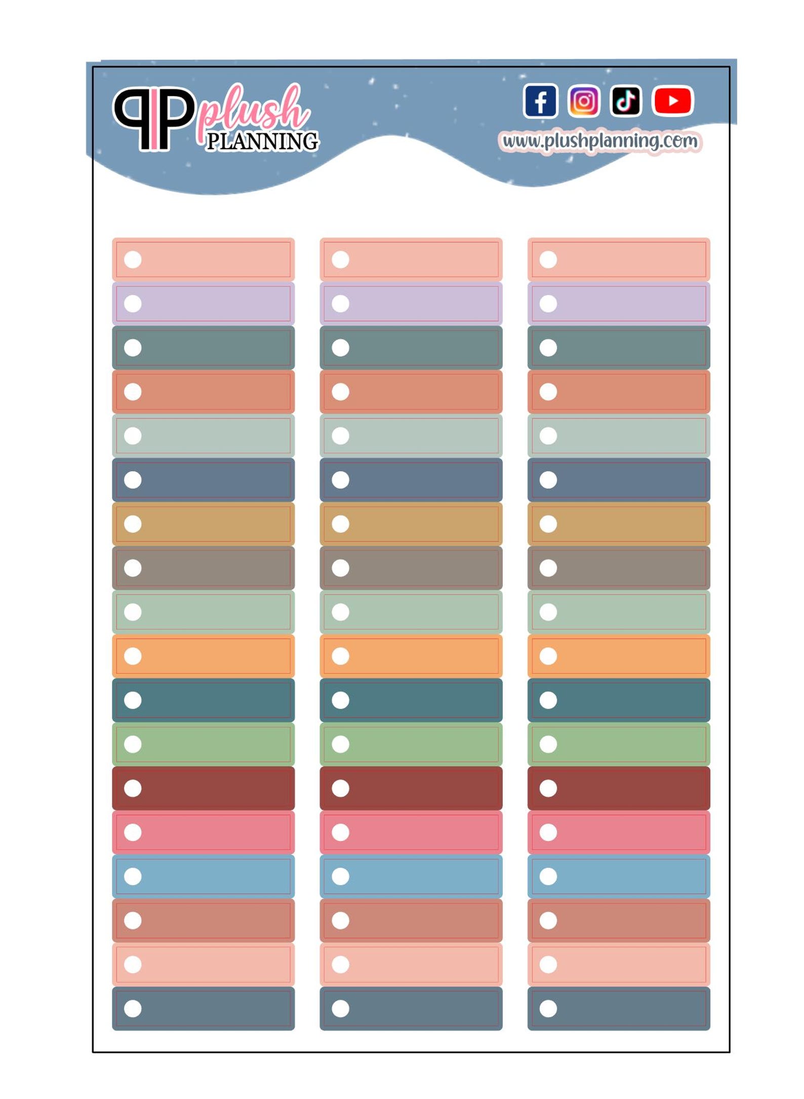Label Review Checklist Writable Checklist Basic Label Tracker Planner Stickers - Etsy