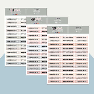 Appointment Header Label Planner Stickers, Minimalist Collection, Functional Stickers, Plush Planning