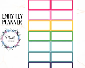 Emily Ley Daily Planner - Sunday Cover Labels, Mix Colors, Simplified Planner