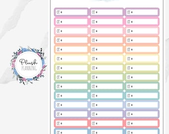 OT Label Planner Stickers, Pastel Tracker Stickers
